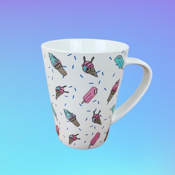 Orly Maison Ice Cream Sprinkles Large Coffee Mug Colorful Pastel Pop Art - Picture 1 of 9